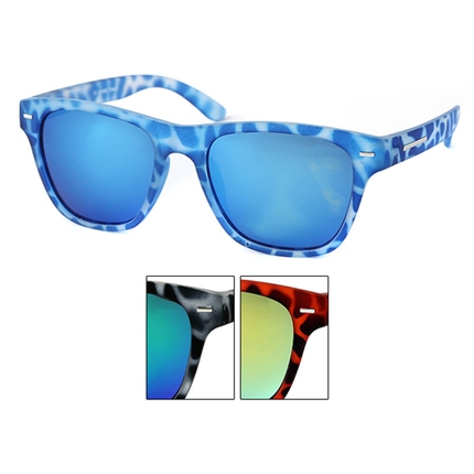 V-1326 VIPER Damen und Herren Sonnenbrille Vintage Retro Rahmen im Flecken Design, Applikation am Rahmen