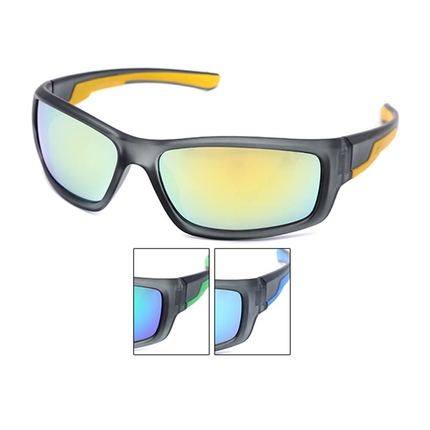 [LOOX-131] LOOX-131 LOOX Sonnenbrille Sonnenbrillen Monaco Sportbrille mit farbigen Akzenten schwarz