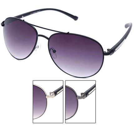 [V-1428] V-1428 Pilotenbrille Fliegerbrille VIPER Damen und Herren Sonnenbrille Classic Style silber gunmetal