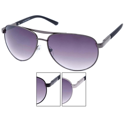 [V-1429] V-1429 VIPER Pilotenbrille Fliegerbrille Sonnenbrille Federbügel schwarz silber gunmetal
