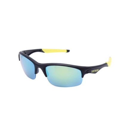[VS-339] VS-339 VIPER Damen und Herren Sportbrille Sonnenbrille Aufdruck Dortmund schwarz mit farbigen Applikationen