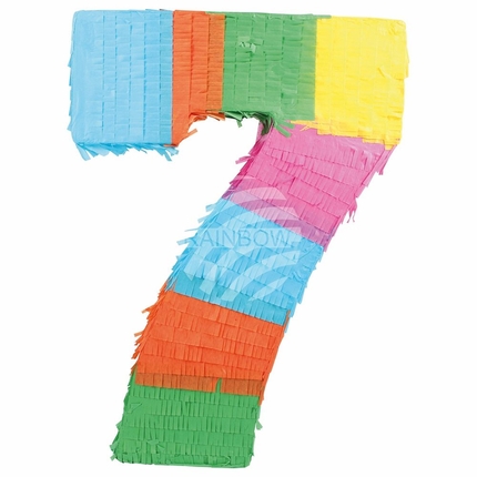 [PIN-08] PIN-08 Befüllbare Pinãta Zahl 7 multicolor
