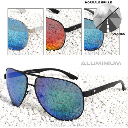 [PAL-006] PAL-006 POLAREX Sonnenbrille Pilotenbrille polarisiert Aluminium Rahmen extra leicht sortiert