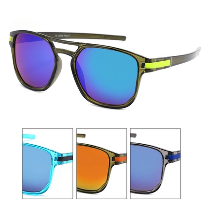 V-1637 VIPER Sonnenbrille Retro Vintage Nerd schwarz grün