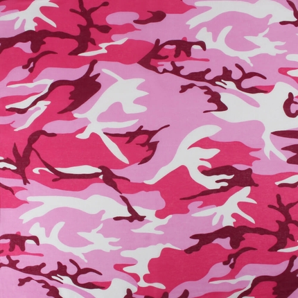 BA-264 Bandana Kopftuch Halstuch pink Camouflage ca. 54 x 54 cm