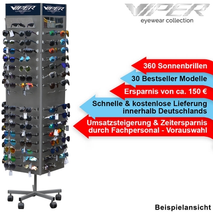 [VD-02] VD-02 1 x Ständer inkl. 360 Sonnenbrillen (30 Modelle)