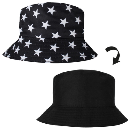 [SOH-018] SOH-018 Bucket Hat Wendehut Fischerhut Anglerhut Motiv: Sterne