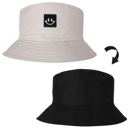 [SOH-020] SOH-020 Bucket Hat Wendehut Fischerhut Anglerhut Motiv: Smile