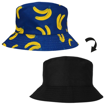 SOH-027 Bucket Hat Wendehut Fischerhut Anglerhut Motiv: Banana