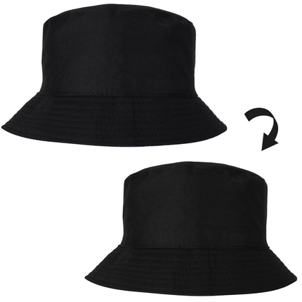 [SOH-021a] SOH-021a Fischerhut Anglerhut Bucket Hat Farbe Uni schwarz