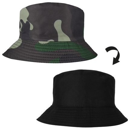 [SOH-036] SOH-036 Bucket Hat Wendehut Fischerhut Anglerhut Motiv: camouflage