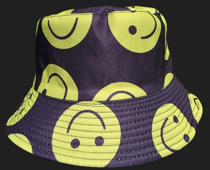 [SOH-053] SOH-053 Bucket Hat Wendehut Fischerhut Anglerhut Motiv: Smile