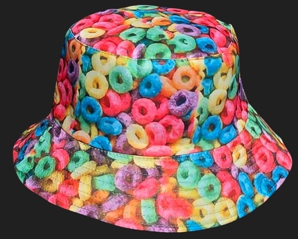 [SOH-065] SOH-065 Bucket Hat Wendehut Fischerhut Anglerhut Motiv: Donuts