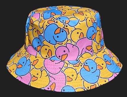 [SOH-066] SOH-066 Bucket Hat Wendehut Fischerhut Anglerhut Motiv: Ente