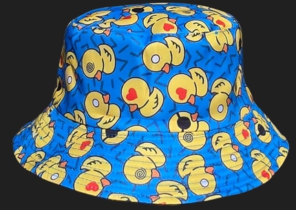 [SOH-069] SOH-069 Bucket Hat Wendehut Fischerhut Anglerhut Motiv: Ente cool