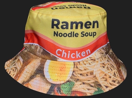 [SOH-072] SOH-072 Bucket Hat Wendehut Fischerhut Anglerhut Motiv: Ramen Noodle Soup