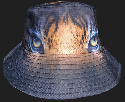 [SOH-073] SOH-073 Bucket Hat Wendehut Fischerhut Anglerhut Motiv: Tiger Augen