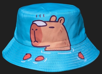 [SOH-074] SOH-074 Bucket Hat Wendehut Fischerhut Anglerhut Motiv: Capybara
