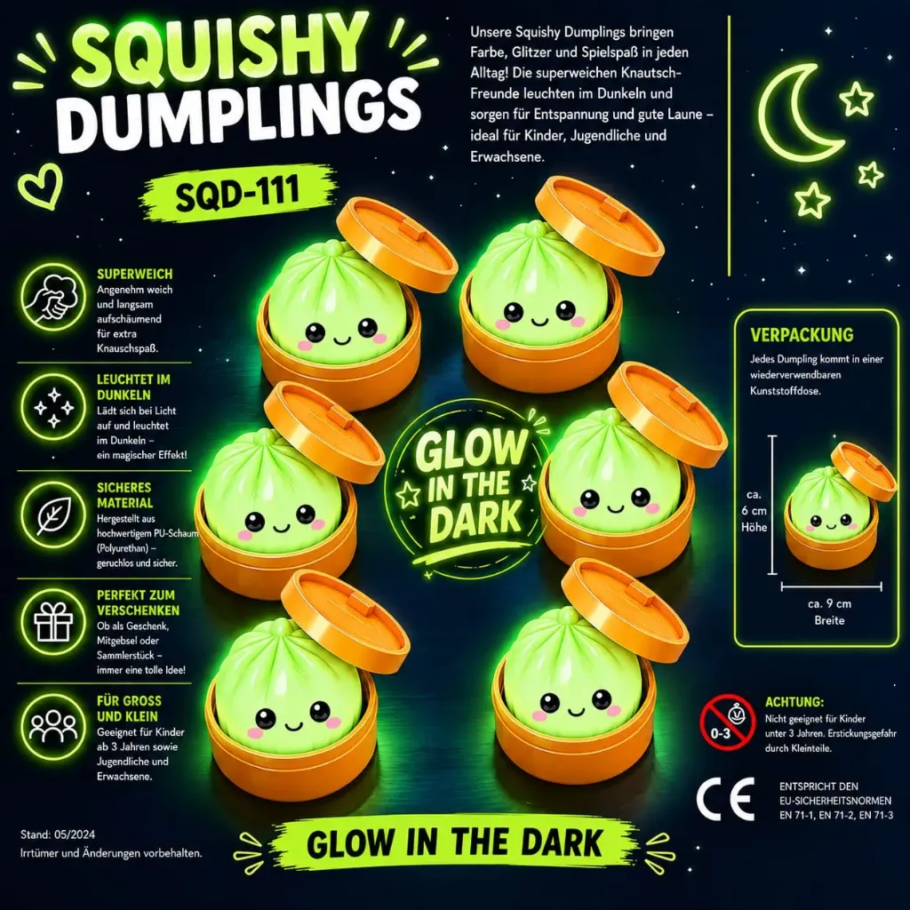 [SQD-111] Squishy glow in the dark Dumpling