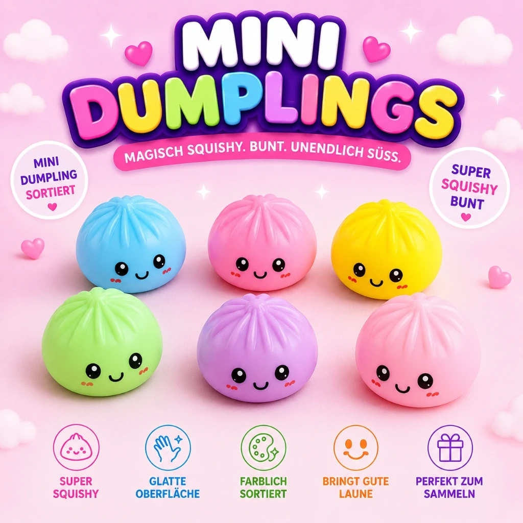 [SQD-100a] Squishy Dumpling uni sortiert klein
