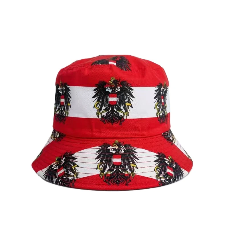 [SOH-203] SOH-203 Bucket Hat Wendehut Fischerhut Anglerhut Motiv: Österreich
