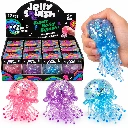 SQD-104 XXL Squishy Qualle mit Glitzer – 12 Stück im Display – farblich sortiert