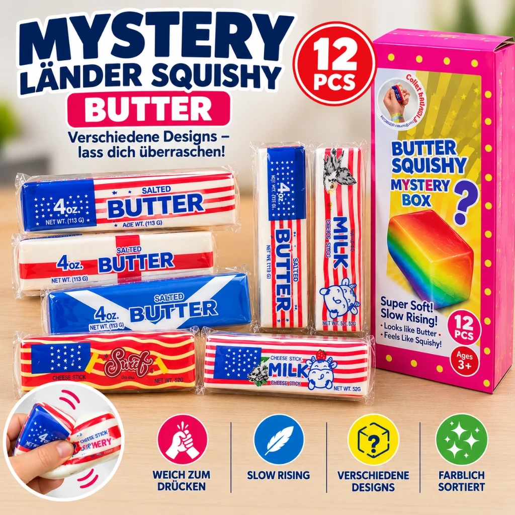 [SQD-109b] SQD-109b Butter Mystery Länder Farblich sortiert