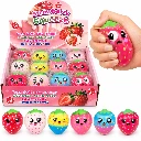 Erdbeer Squishys aus Memory-Schaum – Bunte Kawaii Anti-Stress Spielzeuge, farblich sortiert