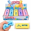 SQD-184 Squishy Butter Stick – Crunchy innen, 12 Stück, farblich sortiert