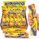 SQD-161 Squishy Butter XXL Bunt aus Memory-Schaum – farblich sortiert – 12 Stück im Display