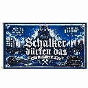 FL-009 Flagge „Schalker dürfen das“ Ruhrpott – 150 × 90 cm – 2 Ösen – für Innen & Außen