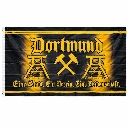 FL-005 Flagge Dortmund „Eine Stadt. Eine Leidenschaft.“ – 150 × 90 cm – 2 Ösen – Innen & Außen