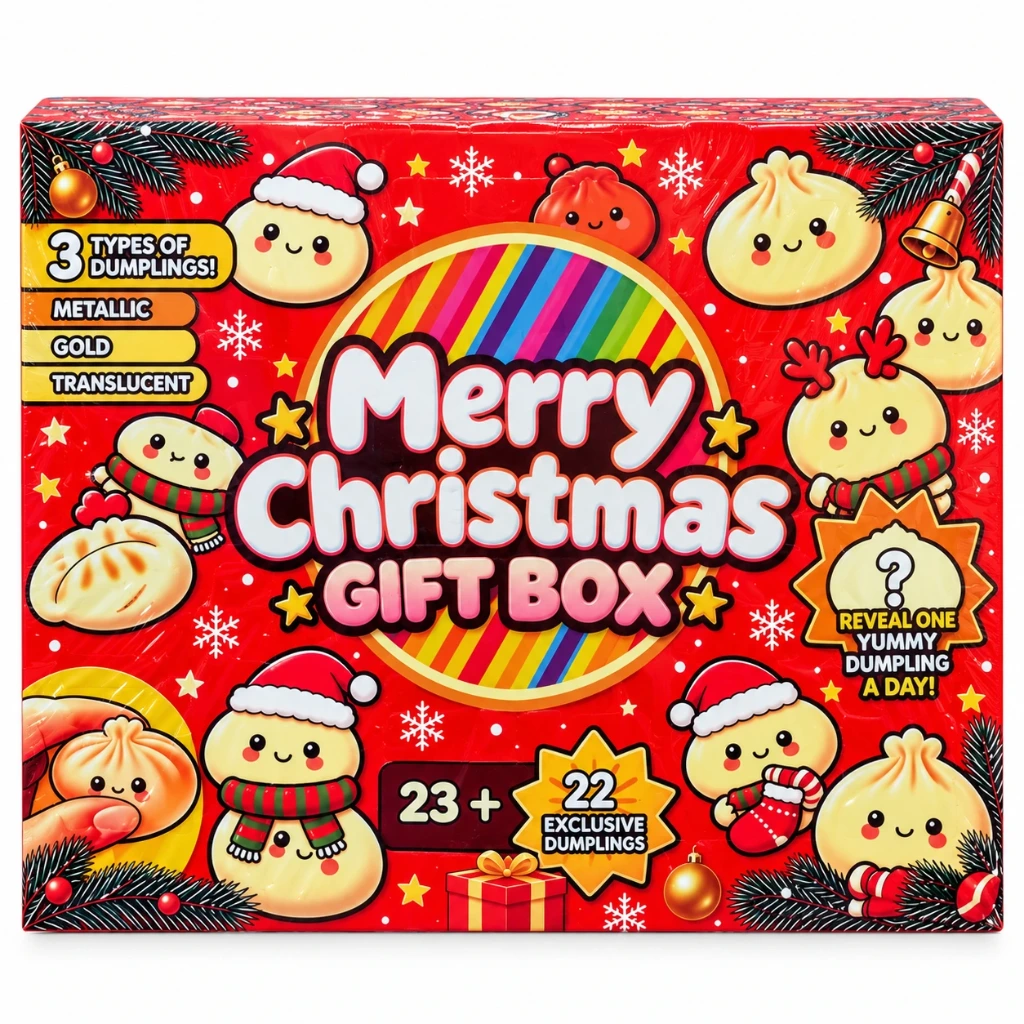 [SQD-219] SQD-219 Squishy Adventskalender – 24 Türchen mit Mini Squishys – Weihnachtskalender – 60 Stück im Umkarton