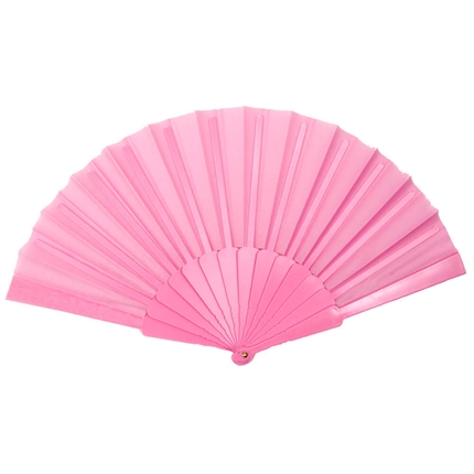 [FAE-05] FAE-05 Fächer Faltfächer Windfächer pink einfarbig Länge ca. 23 cm, Spannweite ca. 43 cm
