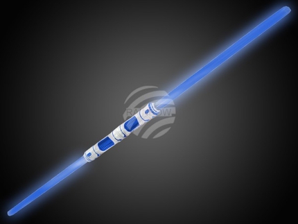 [LS-09] LS-09 LED Leuchtschwert blau Motiv: Doppelschwert