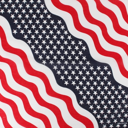 [BA-006a] BA-006a Bandana Kopftuch Halstuch Amerika USA Flagge Farbe: rot, weiss, blau