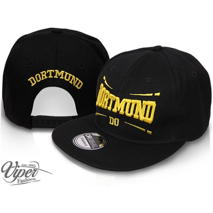 [CAP-DO02] CAP-DO02 Snapback Flatbrim Cap "Dortmund" Farbe: schwarz