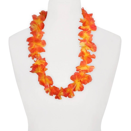 [HK-05] HK-05 Hawaii Blumenkette classic rot gelb Länge: ca. 100 cm