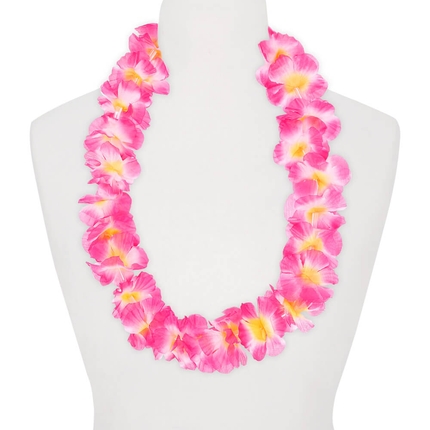 [HK-09] HK-09 Hawaii Blumenkette classic rot gelb Länge: ca. 100 cm