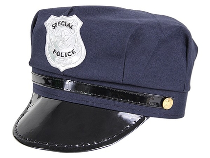 [KH-176a] KH-176a Karnevalshut für Kinder Hut Karneval Fasching Mütze schwarz grau blau One Size Unisize Einheitsgröße