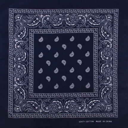 [BA-060] BA-060 Bandana Kopftuch Halstuch Design: Paisley Farbe: blau