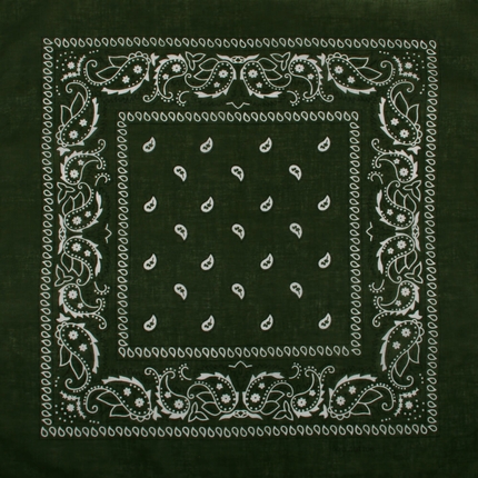 [BA-061] BA-061 Bandana Kopftuch Halstuch Design: Paisley Farbe: oliv