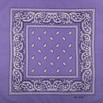 [BA-063] BA-063 Bandana Kopftuch Halstuch Design: Paisley Farbe: lavendel