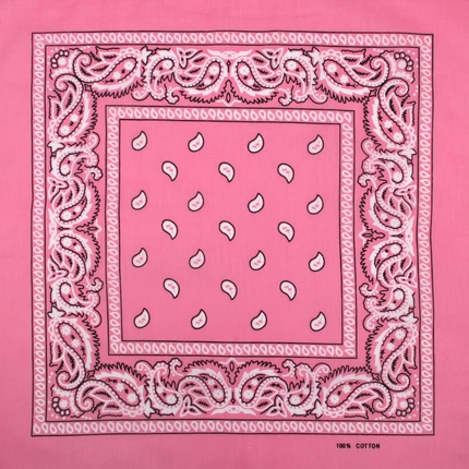 [BA-092] BA-092 Bandana Kopftuch Halstuch Design: Paisley Farbe: rosa