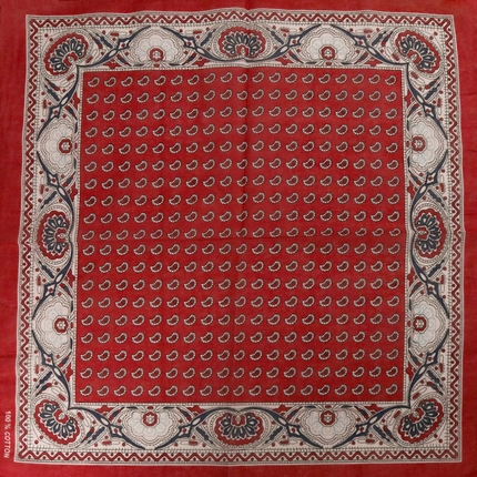 [BA-206] BA-206 Bandana Kopftuch Halstuch Design: Ornamente Farbe: rot