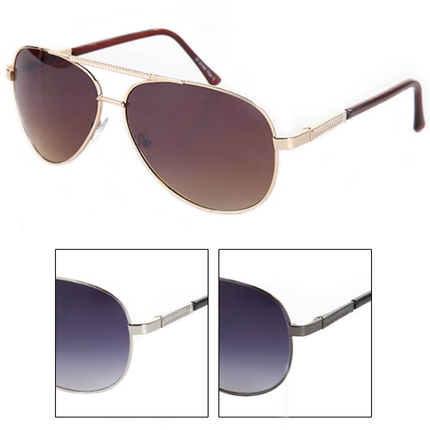 [V-1268] V-1268 VIPER Sonnenbrille Pilotenbrille Fliegerbrille Pornobrille silber rose gold gunmetal sortiert
